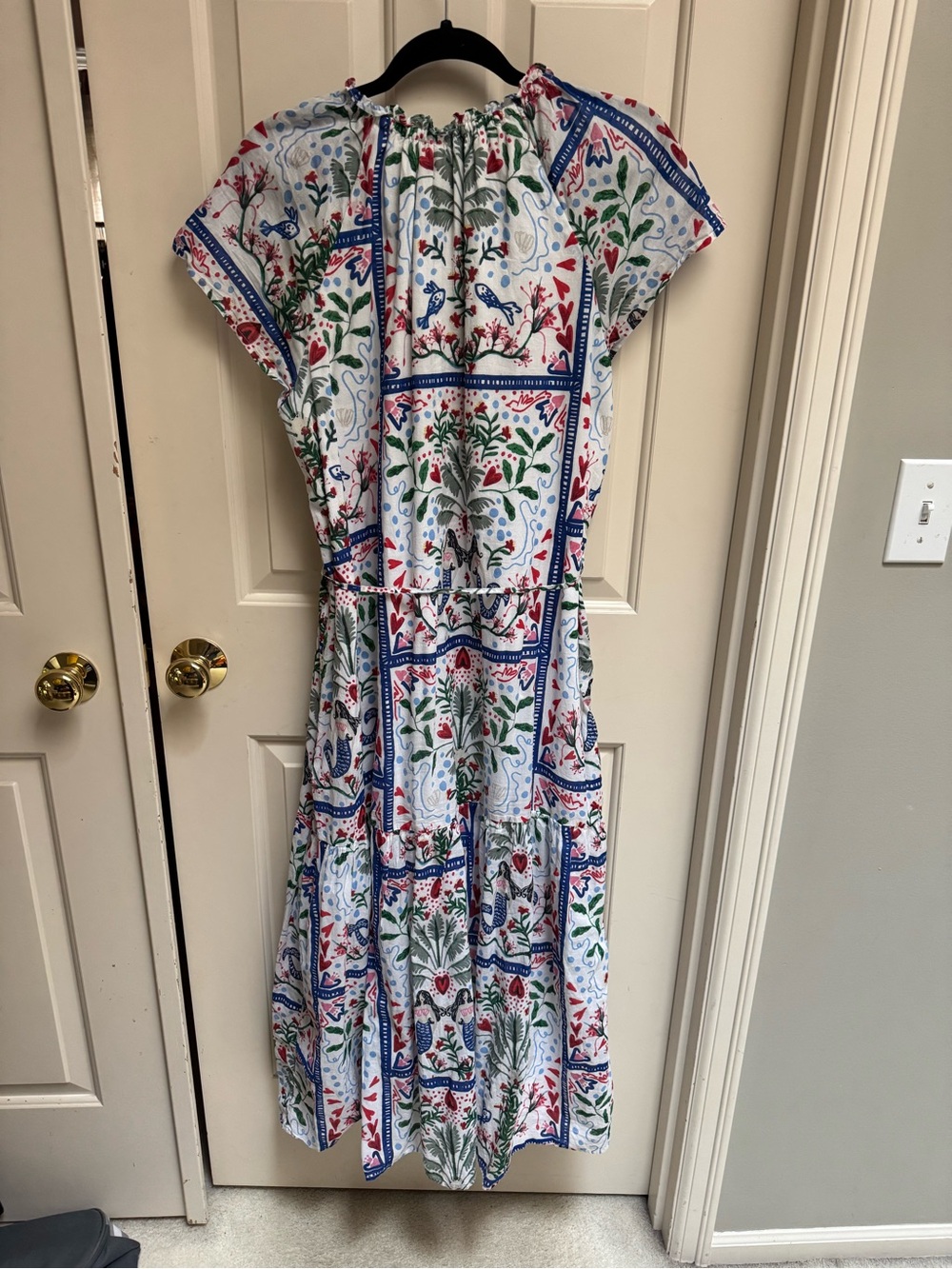 LOFT Mermaid Garden Midi Dress - Picture 9 of 9